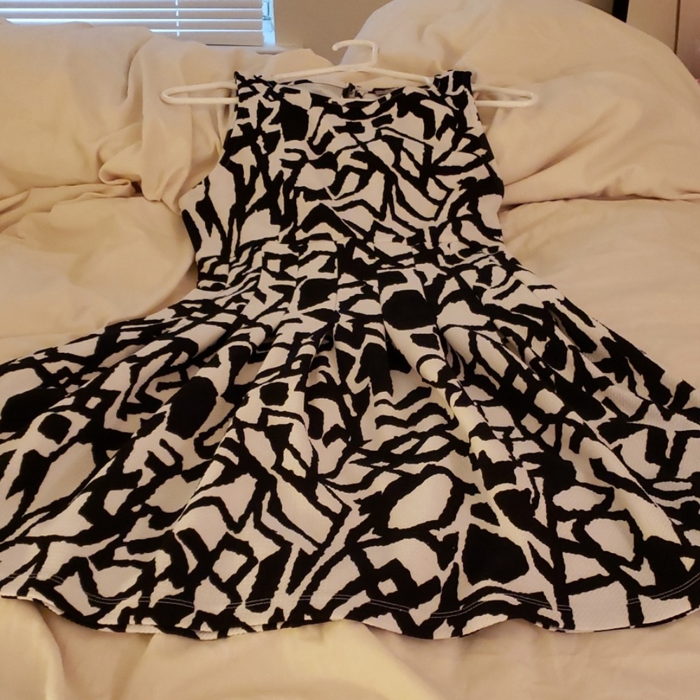 Black and white dress